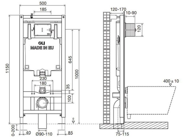 oli80 vodokotlic ugrdni dimenzije