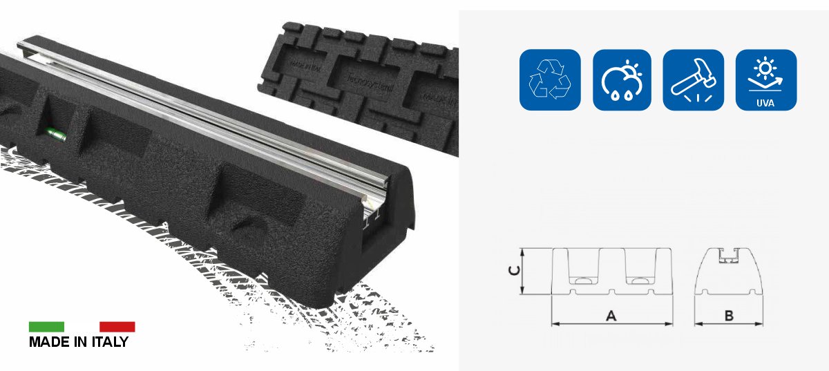 ROMSTAL ANTIVIBRACIONI SET dimenzije 