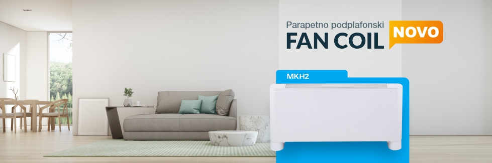 Parapetno podplafonski uređaj   FAN COIL MKH2-V-R3