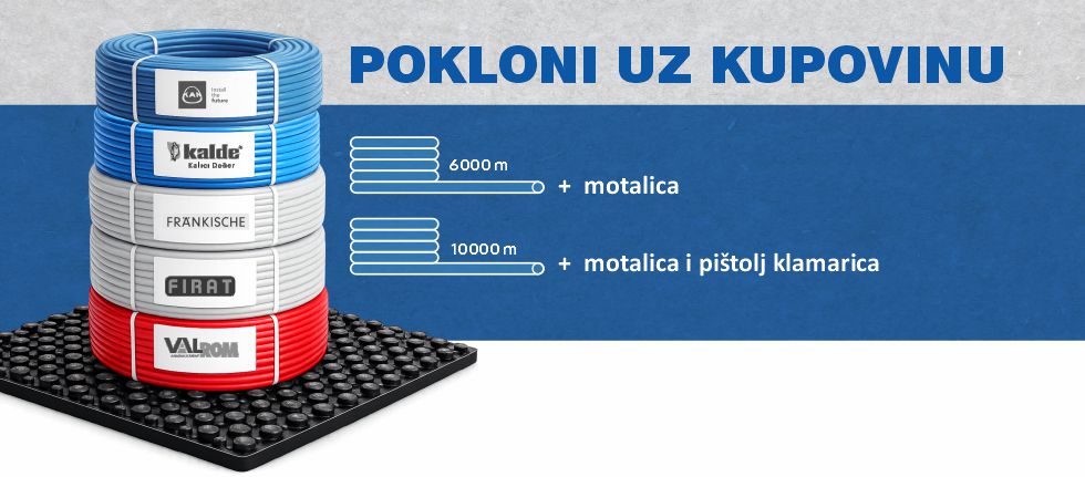cevi za podno grejanje pokloni uz kupovinu