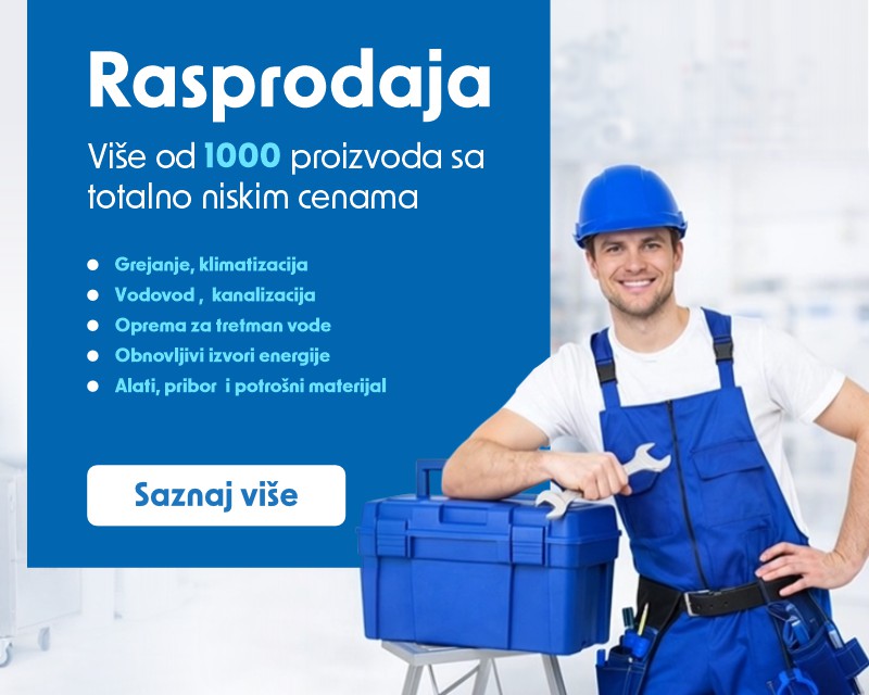 Rasprodaja opreme za grejanje, klimatizaciju, vodovod i kanalizaciju